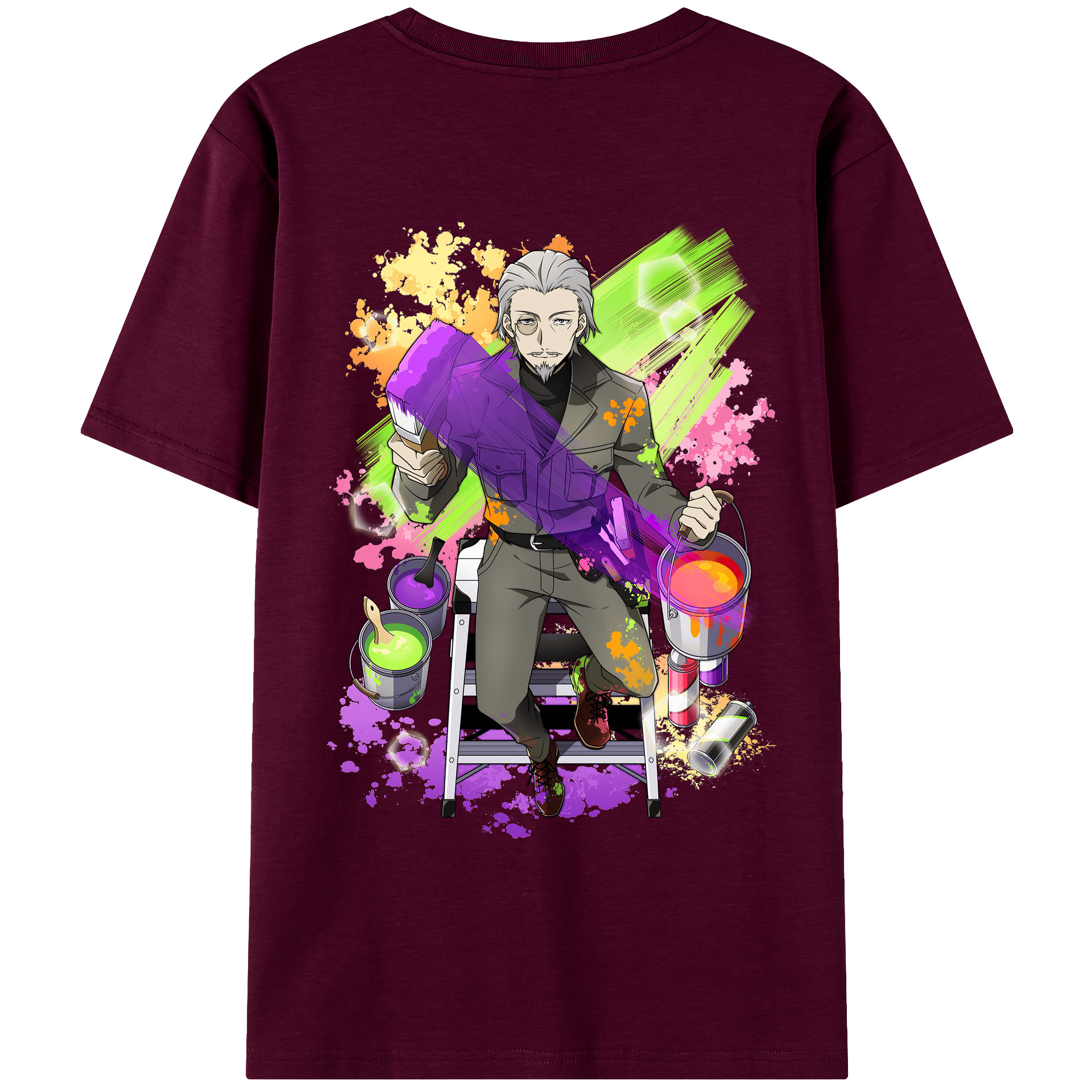 （画像用） 文豪ストレイドッグス Bungo Stray Dogs レディース半袖Tシャツ(バックプリント)